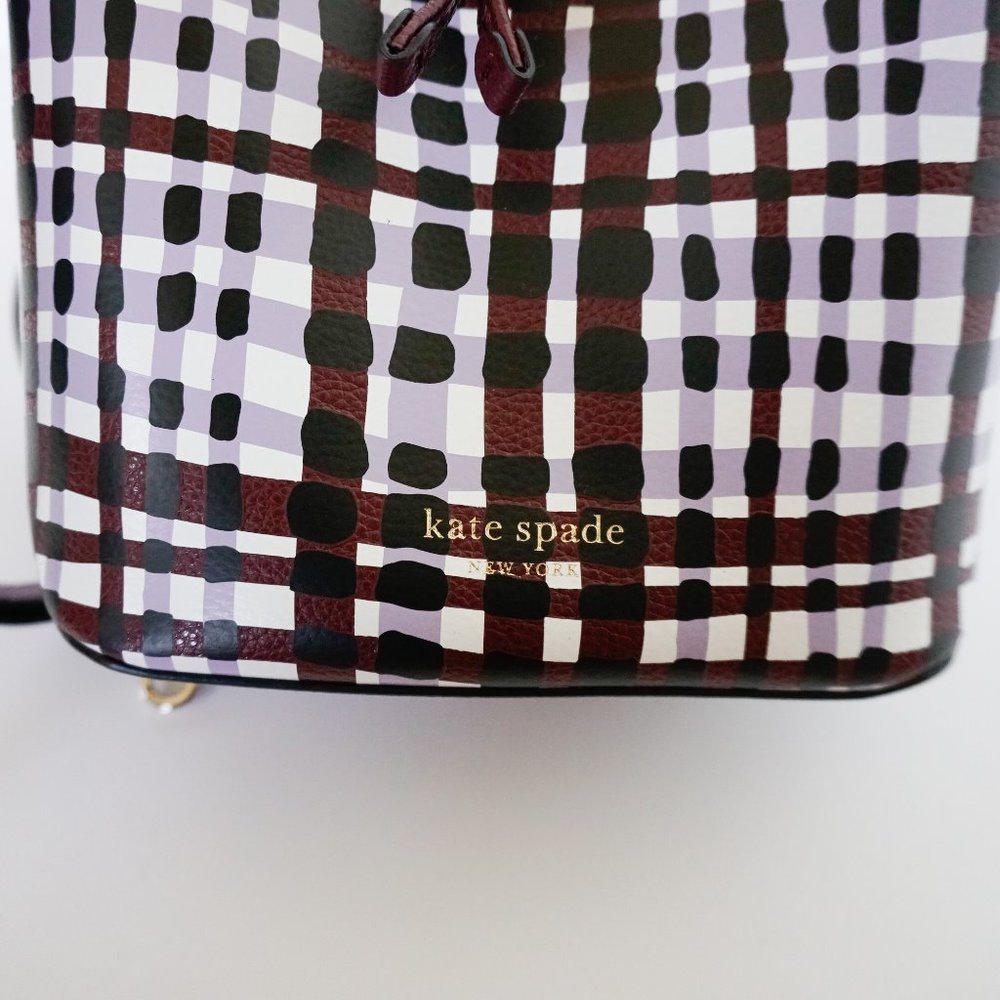 Kate Spade Eve S Bucket Xbody Bag Purple Multi - Picture 15 of 15